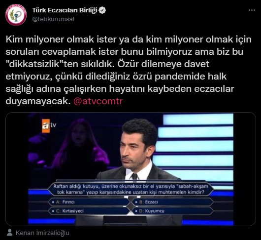 'Kim Milyoner Olmak İster'de öyle bir soru soruldu ki, eczacılar ayağa kalktı! 1